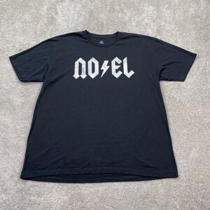 NOEL Christmas Rock Band T Shirt 2XL Black AC/DC  Body Rags